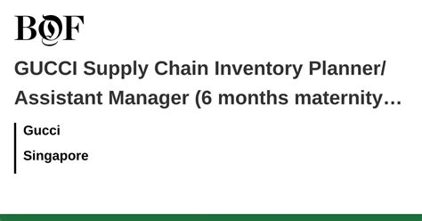 gucci supply chain jobs|Supply Chain Director @ Gucci .